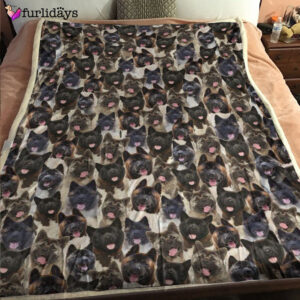 Dog Blanket Dog Face Blanket Dog Throw Blanket Akita Full Face Blanket Furlidays 1