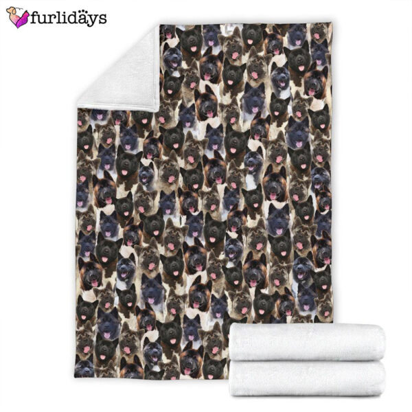 Dog Blanket – Dog Face Blanket – Dog Throw Blanket – Akita Full Face Blanket – Furlidays
