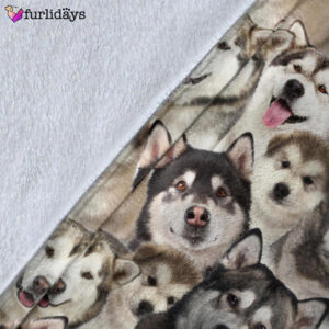 Dog Blanket Dog Face Blanket Dog Throw Blanket Alaskan Full Face Blanket Furlidays 5
