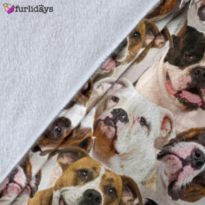 Dog Blanket Dog Face Blanket Dog Throw Blanket American Bulldog 1 Full Face Blanket Furlidays 5