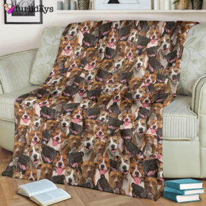 Dog Blanket Dog Face Blanket Dog Throw Blanket American Staffordshire Terrier Full Face Blanket Furlidays 8