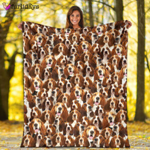 Dog Blanket Dog Face Blanket Dog Throw Blanket Basset Hound Full Face Blanket Furlidays 2