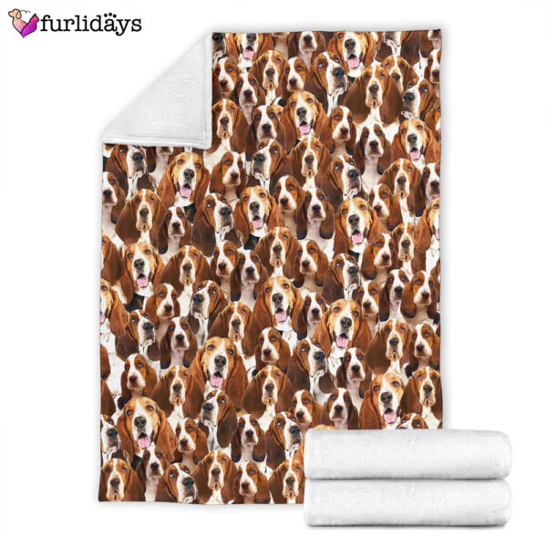 Dog Blanket – Dog Face Blanket – Dog Throw Blanket – Basset Hound Full Face Blanket – Furlidays