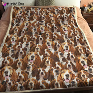 Dog Blanket Dog Face Blanket Dog Throw Blanket Basset Hound Full Face Blanket Furlidays 6