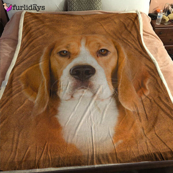 Dog Blanket – Dog Face Blanket – Dog Throw Blanket – Beagle Face Hair Blanket – Furlidays