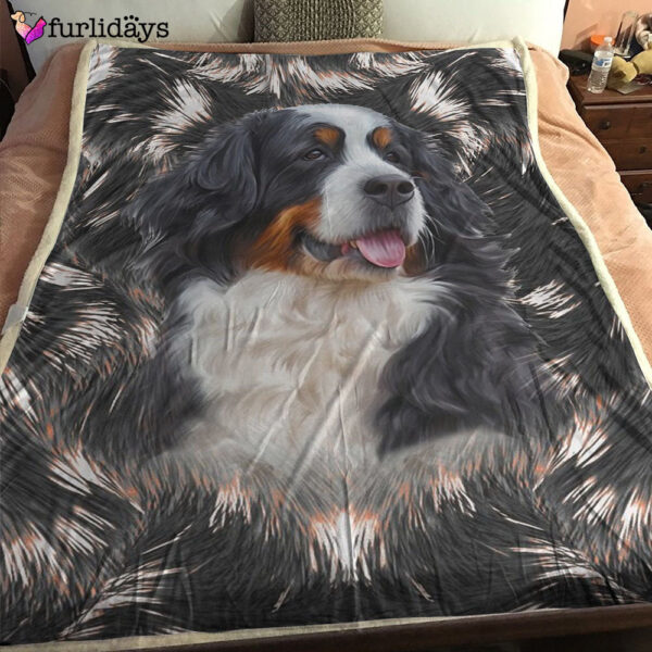 Dog Blanket – Dog Face Blanket – Dog Throw Blanket – Bernese Mountain Blanket – Furlidays