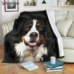 Dog Blanket Dog Face Blanket Dog Throw Blanket Bernese Mountain Dog 2 Face Hair Blanket Furlidays 7