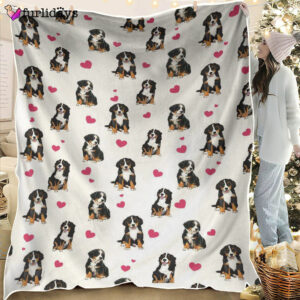 Dog Blanket Dog Face Blanket Dog Throw Blanket Bernese Mountain Heart Blanket Furlidays 2