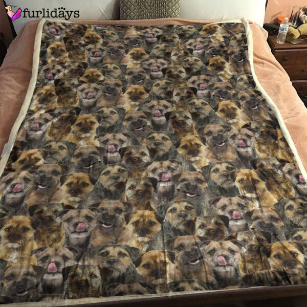 Dog Blanket – Dog Face Blanket – Dog Throw Blanket – Border Terrier Full Face Blanket – Furlidays