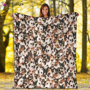 Dog Blanket Dog Face Blanket Dog Throw Blanket Bull Terrier Full Face Blanket Furlidays 2