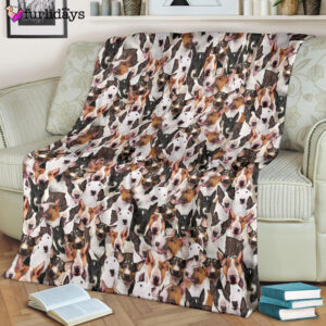 Dog Blanket Dog Face Blanket Dog Throw Blanket Bull Terrier Full Face Blanket Furlidays 8