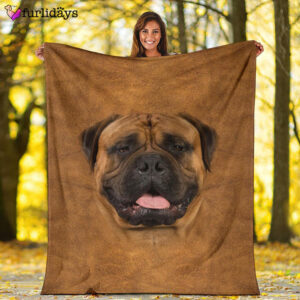 Dog Blanket Dog Face Blanket Dog Throw Blanket Bullmastiff Face Hair Blanket Furlidays 2