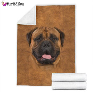 Dog Blanket Dog Face Blanket Dog Throw Blanket Bullmastiff Face Hair Blanket Furlidays 4