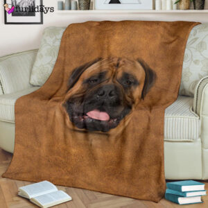 Dog Blanket Dog Face Blanket Dog Throw Blanket Bullmastiff Face Hair Blanket Furlidays 8