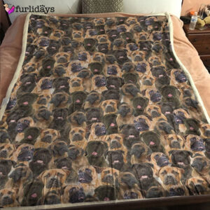 Dog Blanket Dog Face Blanket Dog Throw Blanket Bullmastiff Full Face Blanket Furlidays 6