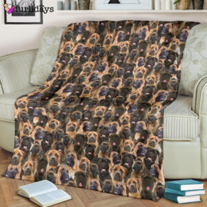 Dog Blanket Dog Face Blanket Dog Throw Blanket Bullmastiff Full Face Blanket Furlidays 8