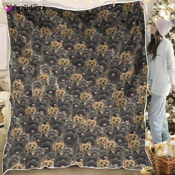Dog Blanket – Dog Face Blanket – Dog Throw Blanket – Cairn Terrier Full Face Blanket – Furlidays