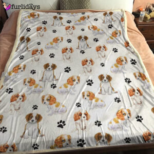 Dog Blanket Dog Face Blanket Dog Throw Blanket Cavalier King Charles Spaniel Paw Blanket Furlidays 2