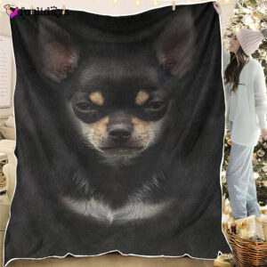 Dog Blanket Dog Face Blanket Dog Throw Blanket Chihuahua 1 Face Hair Blanket Furlidays 1