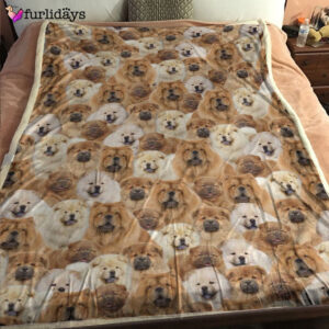 Dog Blanket Dog Face Blanket Dog Throw Blanket Chow Chow Full Face Blanket Furlidays 6