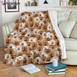 Dog Blanket Dog Face Blanket Dog Throw Blanket Chow Chow Full Face Blanket Furlidays 7