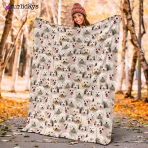 Dog Blanket Dog Face Blanket Dog Throw Blanket Coton De Tulear Full Face Blanket Furlidays 10