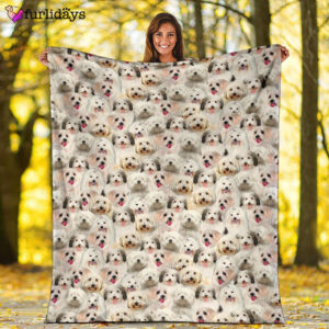 Dog Blanket Dog Face Blanket Dog Throw Blanket Coton De Tulear Full Face Blanket Furlidays 2