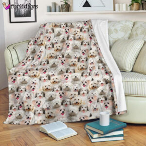 Dog Blanket Dog Face Blanket Dog Throw Blanket Coton De Tulear Full Face Blanket Furlidays 7