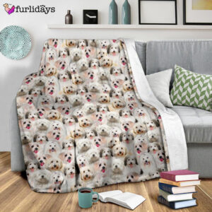 Dog Blanket Dog Face Blanket Dog Throw Blanket Coton De Tulear Full Face Blanket Furlidays 9
