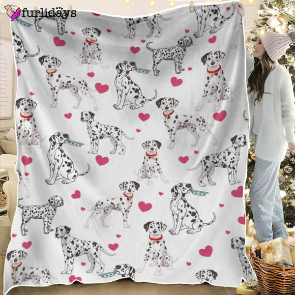 Dog Blanket – Dog Face Blanket – Dog Throw Blanket – Dalmatian Blanket – Furlidays