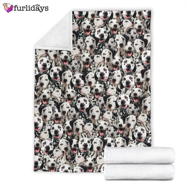 Dog Blanket – Dog Face Blanket – Dog Throw Blanket – Dalmatian Full Face Blanket – Furlidays