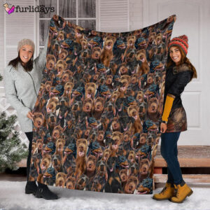 Dog Blanket Dog Face Blanket Dog Throw Blanket Doberman Pinscher Full Face Blanket Furlidays 3