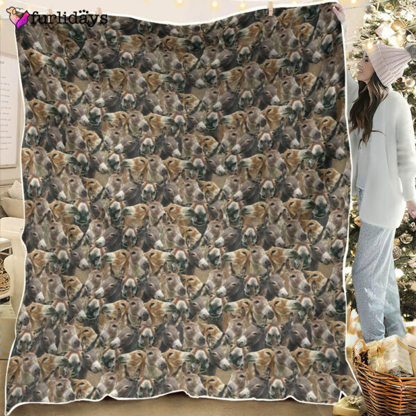Dog Blanket – Dog Face Blanket – Dog Throw Blanket – Donkey Full Face Blanket – Furlidays