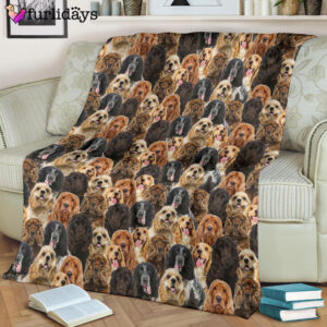 Dog Blanket Dog Face Blanket Dog Throw Blanket English Cocker Spaniel 2 Full Face Blanket Furlidays 8