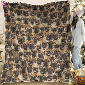 Dog Blanket Dog Face Blanket Dog Throw Blanket English Mastiff Full Face Blanket Furlidays 1