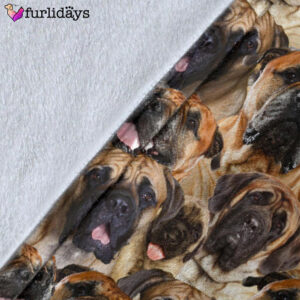 Dog Blanket Dog Face Blanket Dog Throw Blanket English Mastiff Full Face Blanket Furlidays 5