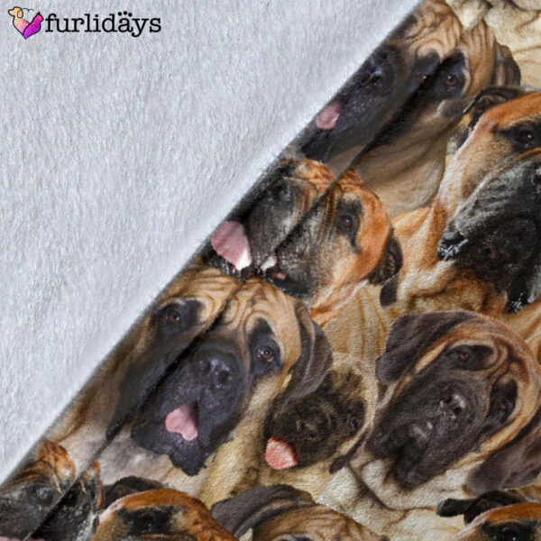 Dog Blanket – Dog Face Blanket – Dog Throw Blanket – English Mastiff Full Face Blanket – Furlidays