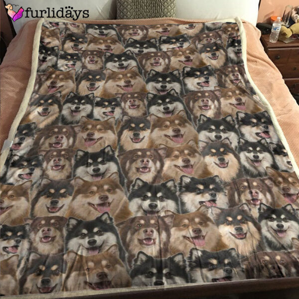 Dog Blanket – Dog Face Blanket – Dog Throw Blanket – Finnish Lapphund Full Face Blanket – Furlidays