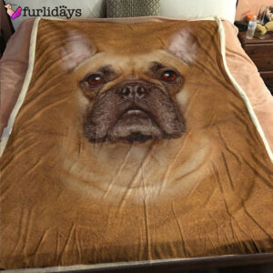 Dog Blanket Dog Face Blanket Dog Throw Blanket French Bulldog Face Hair Blanket Furlidays 2