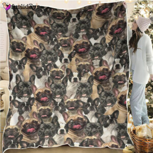 Dog Blanket Dog Face Blanket Dog Throw Blanket French Bulldog Full Face Blanket Furlidays 1