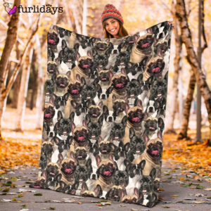 Dog Blanket Dog Face Blanket Dog Throw Blanket French Bulldog Full Face Blanket Furlidays 10