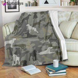 Dog Blanket Dog Face Blanket Dog Throw Blanket German Shorthaired Pointer Camo Blanket Furlidays 7
