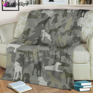 Dog Blanket Dog Face Blanket Dog Throw Blanket German Shorthaired Pointer Camo Blanket Furlidays 8