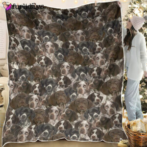 Dog Blanket Dog Face Blanket Dog Throw Blanket German Shorthaired Pointer Full Face Blanket Furlidays 1