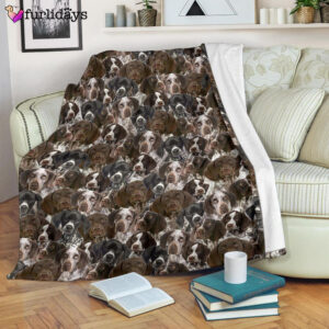 Dog Blanket Dog Face Blanket Dog Throw Blanket German Shorthaired Pointer Full Face Blanket Furlidays 7