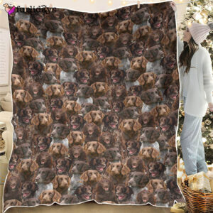 Dog Blanket Dog Face Blanket Dog Throw Blanket German Spaniel Full Face Blanket Furlidays 1
