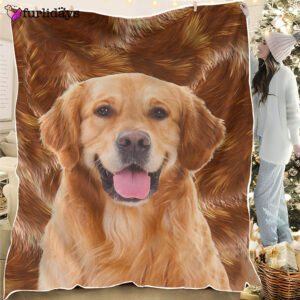 Dog Blanket Dog Face Blanket Dog Throw Blanket Golden Retriever Blanket Furlidays 1