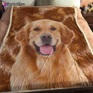 Dog Blanket Dog Face Blanket Dog Throw Blanket Golden Retriever Blanket Furlidays 2