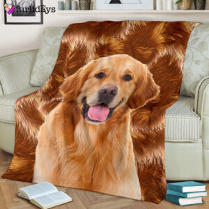 Dog Blanket Dog Face Blanket Dog Throw Blanket Golden Retriever Blanket Furlidays 4