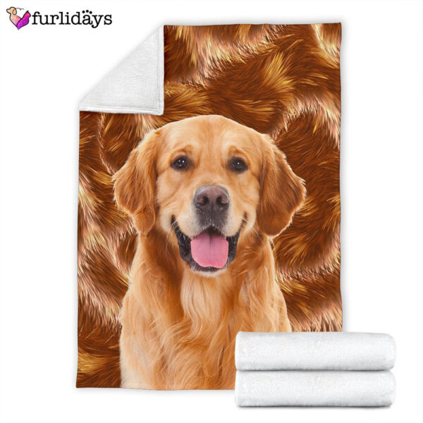 Dog Blanket – Dog Face Blanket – Dog Throw Blanket – Golden Retriever Blanket – Furlidays